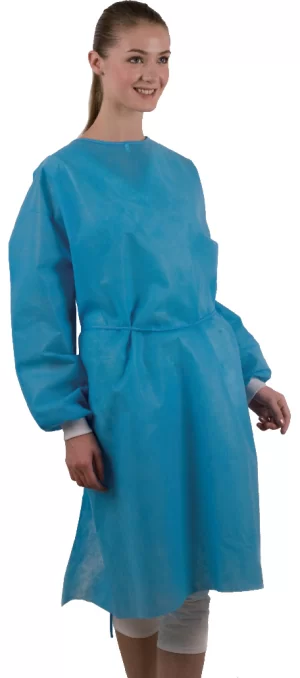 Tie-Back disposable isolation gowns