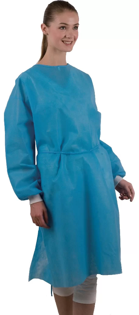 Tie-Back disposable isolation gowns