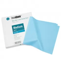 Ongard Isodam Non-Latex Dam, Medium,Blue , Box of 36
